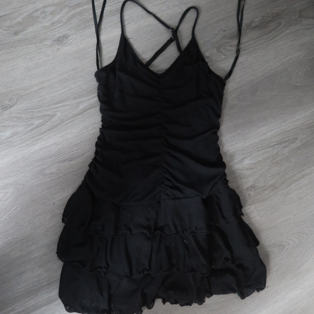 Black Ruffle Dress